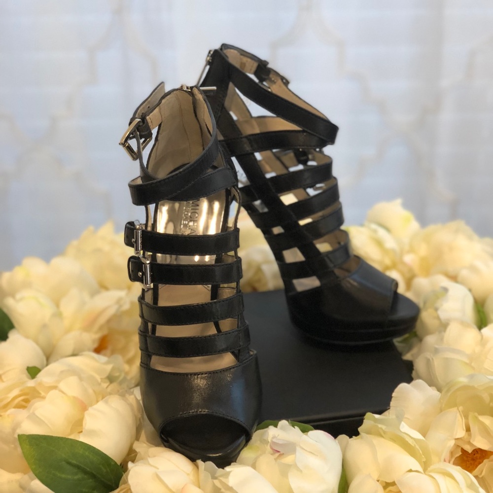 Michael Kors Black Sandal Heel Size 9